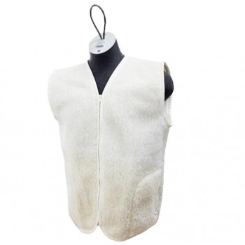 ECRU Merino Wool Vest Natural Body Warmer Vest Waistcoat ALL SIZES