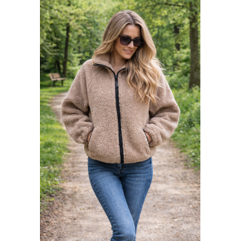 Natural Merino wool fleece jacket - for Women Natural Merino wool fleece jacket - for Women