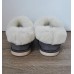 Natural Warm Cozy Leather ORGINAL Wool Sheepskin Fur Slippers Grey 1