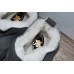Grey Natural Warm Cozy Leather ORGINAL Wool Sheepskin Fur Slippers