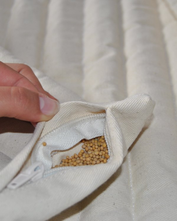 Organic Medical Mat Mattress Topper BREATHABLE mustard Buckwheat seeds 70/100cm cotton Filled with charlock mustard seeds