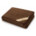 Natural Merino Wool Blanket Camel Wool Throw  Sofa Cover Bed Cover  Brown fleece
