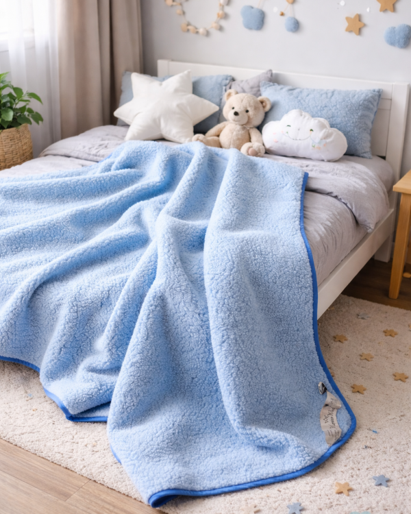 Merino Wool Baby / junior Blanket – Natural Warmth and Comfort  