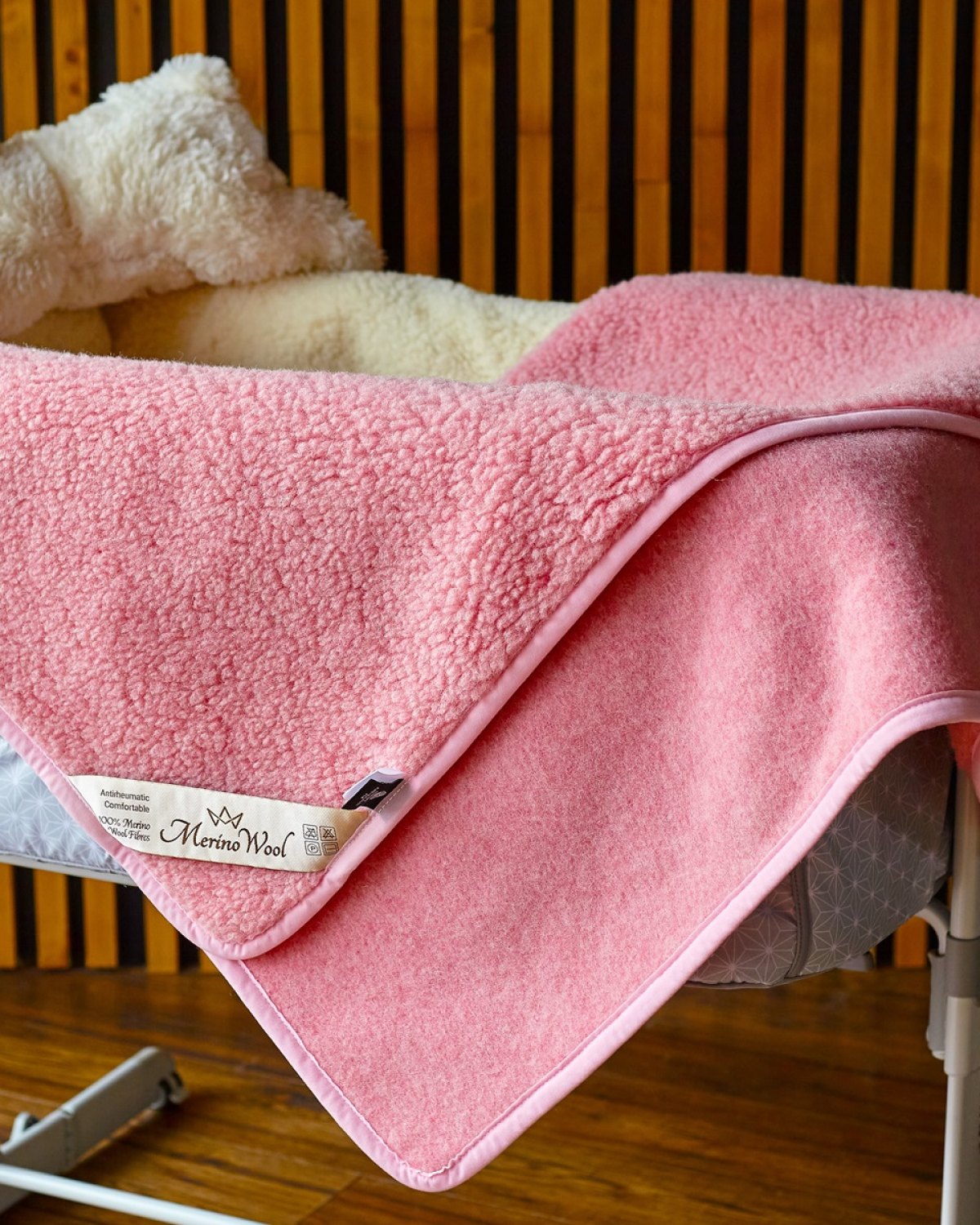 Warm & Natural  Merino Wool Baby Blanket Cot Bed Blanket Cot Pram