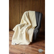 Natural & Warm Merino Wool Blanket Bed Wool Throw , Bed Cover Sofa Pad  Cream 