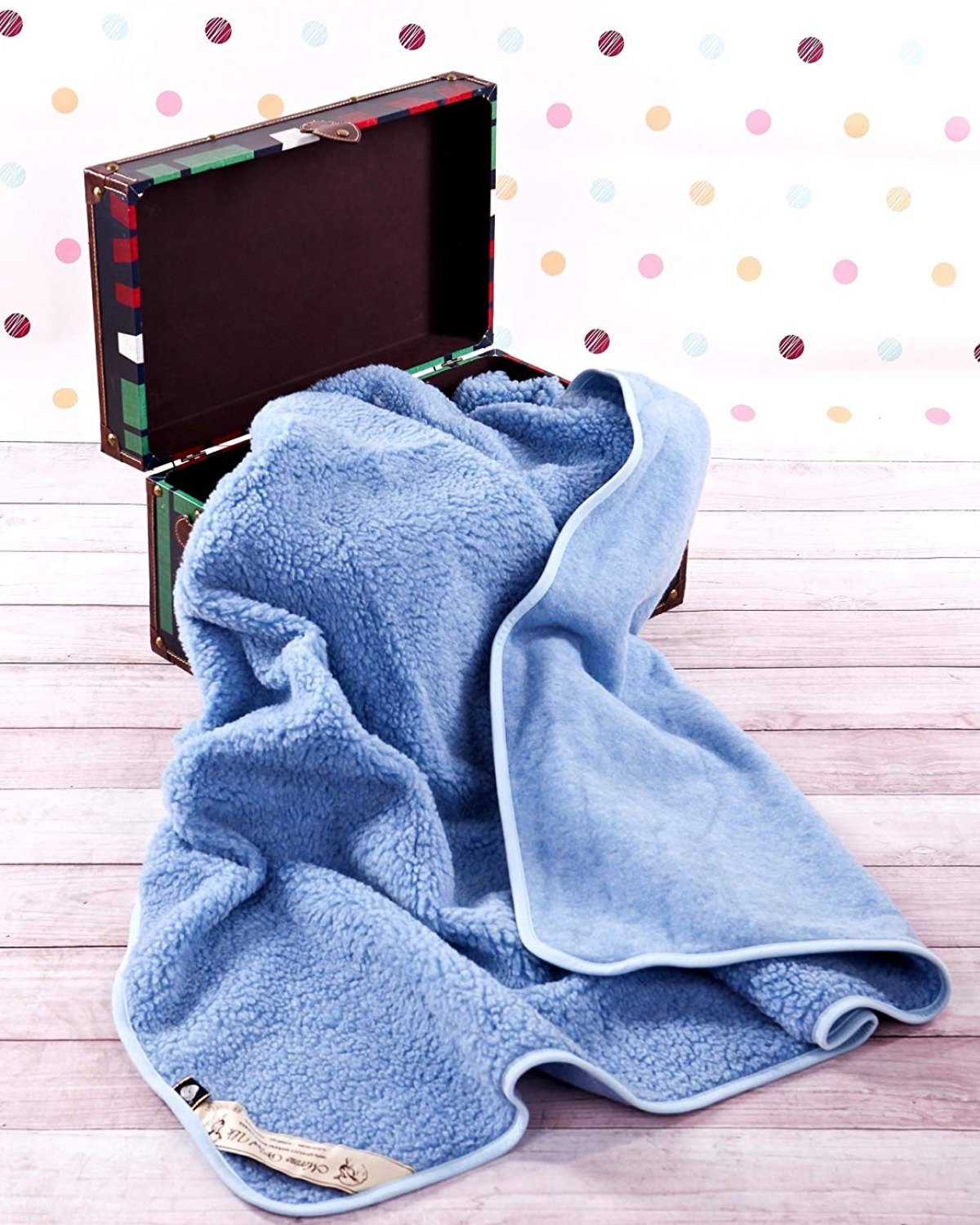 Natural  Merino Wool Blanket Bed Wool Throw Sofa Pad 