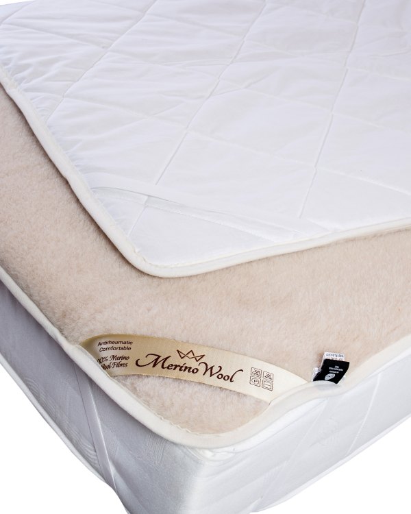 Luxury Merino Wool Camel Underblanket Mattress Topper Bed Pad Beige 