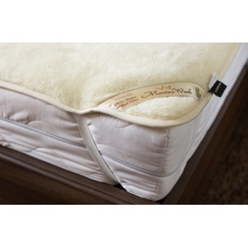 Luxury Merino Wool Cashmere Mattress Topper Underblanket Reversible Bed Pad