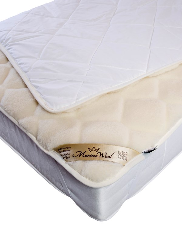 Luxury Merino Wool Cashmere CARO Wool Underblanket Mattress Topper Pad