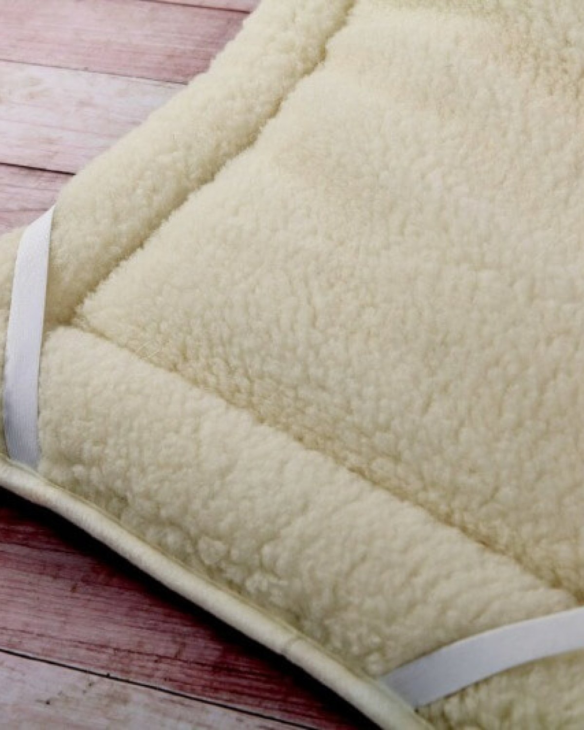 Beige Perugiano Wool Mattress Topper