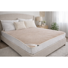 Natural Merino Wool Perugiano Wool Topper / Bed Sheet / Under blanket / Mattress Topper / Bed Pad / All Sizes : SINGLE , DOUBLE , KING 