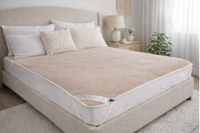 Natural Merino Wool Perugiano Wool Topper / Bed Sheet / Under blanket / Mattress Topper / Bed Pad / All Sizes : SINGLE , DOUBLE , KING 