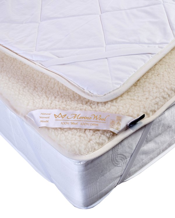 NATURAL AUSTRALIAN MERINO PURE WOOL UNDERBLANKET BED COVER Wool Mattress Topper Single 90/200cm