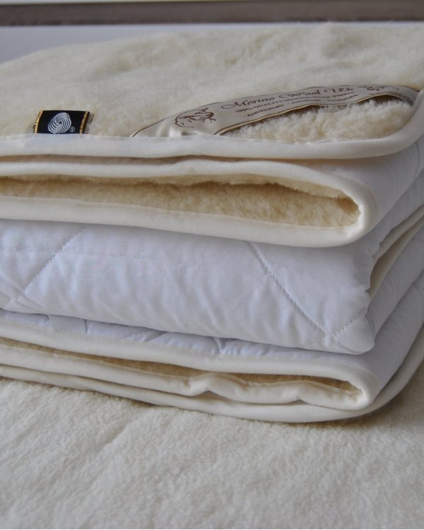 NATURAL AUSTRALIAN MERINO PURE WOOL UNDER BLANKET BED COVER  Mattress Topper Double 140/200cm 