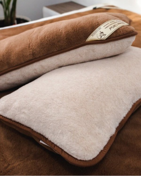 Natural  Merino Wool Standard Pillow Camel  (1pcs) 45/75cm 