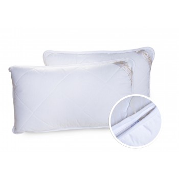 1 x  Classic Merino Wool Pillow 45 x 75 cm + Removable Cotton Zipped Cover 19" x 29"  Hypoallergenic