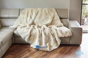 Merino Wool TOSCANA THROW SHEEPSKIN  Wool Throw double size 160/200cm 