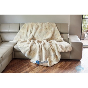 Merino Wool TOSCANA THROW SHEEPSKIN  Wool Throw double size 160/200cm 