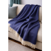 Natural Merino Wool Blanket / Wool Bed Throw Double Size  160 x 200 cm light grey
